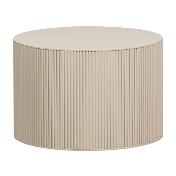 Bēšs apaļš žurnālgaldiņš ø 60 cm Sanne – WOOOD