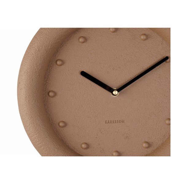 Brūns sienas pulkstenis Karlsson Petra, ø 30 cm-image-2