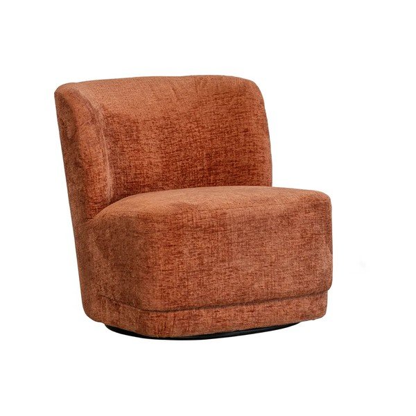 Oranžs samta atpūtas krēsls Atty – WOOOD