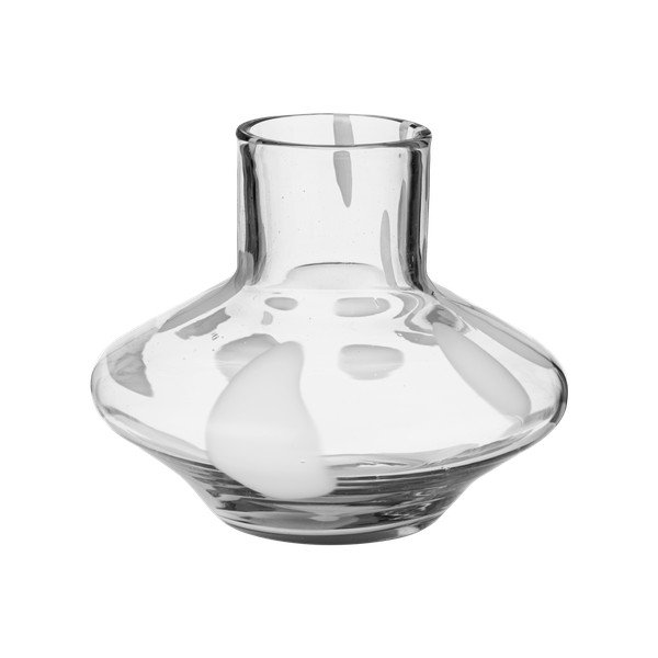 Stikla rokām darināta vāze (augstums 28 cm) Glom – noo.ma