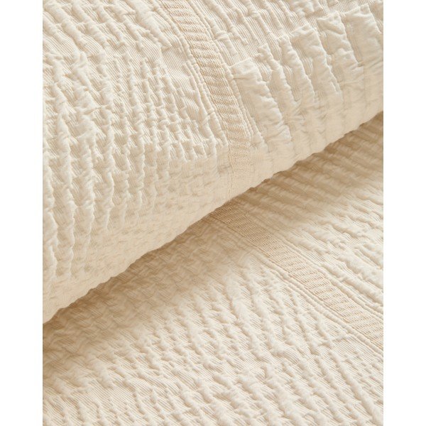 Krēmkrāsas gultas pārklājs 240x260 cm Raylo – Kave Home-image-4