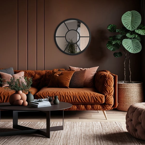 Sienas spogulis ø 50 cm Helen – Styler-image-1