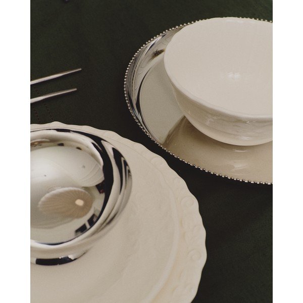 Servēšanas nerūsējošā tērauda paplāte ø 35,5 cm Nirela – Kave Home-image-4