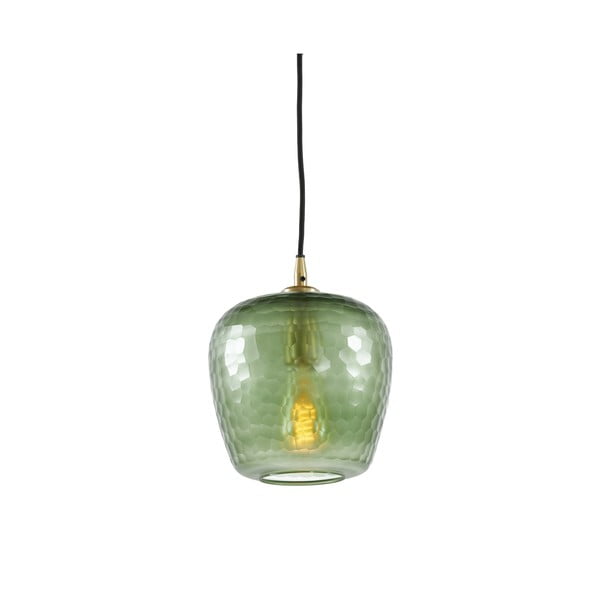 Zaļa griestu lampa ar stikla abažūru ø 17 cm Danita – Light & Living