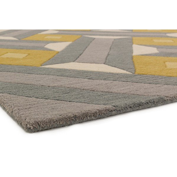 Pelēks un dzeltens paklājs Asiatic Carpets Motif, 120 x 170 cm-image-3