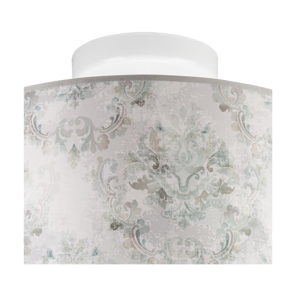 Gaiši pelēka griestu lampa ar auduma abažūru ø 35 cm Print – LAMKUR-image-3