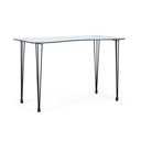 Darba galds ar stikla galda virsmu 60x120 cm Rondo – Bizzotto