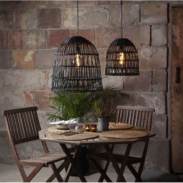 Melns abažūrs ø 30 cm Knute – Star Trading-image-1