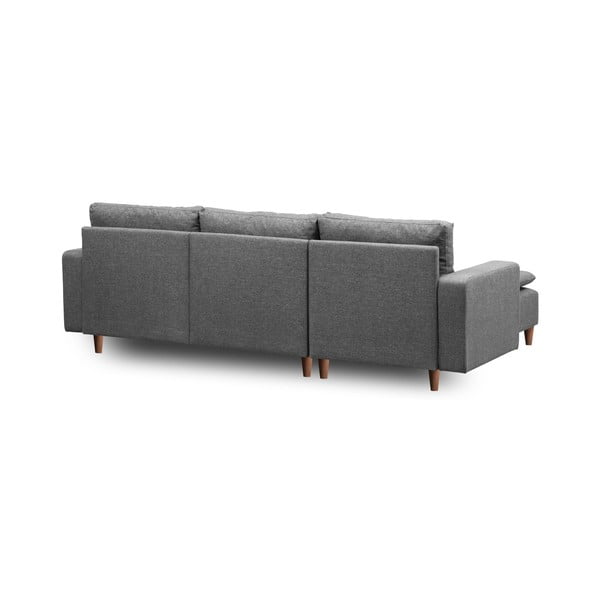 Pelēks stūra dīvāns (ar kreiso stūri) Lungo – Balcab Home-image-3