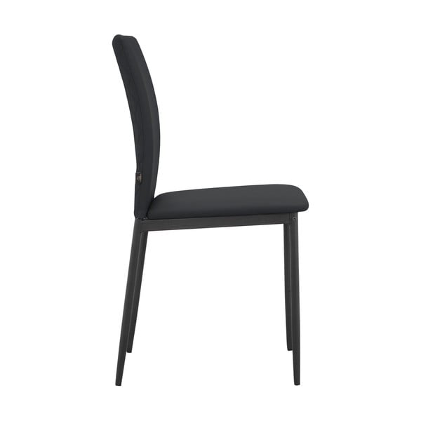Melni mākslīgās ādas pusdienu krēsli (2 gab.) Pavia – Støraa-image-2
