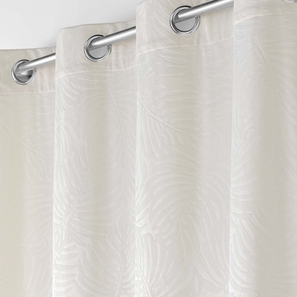 Krēmkrāsas samta aizkars 140x240 cm Analia – douceur d'intérieur-image-1