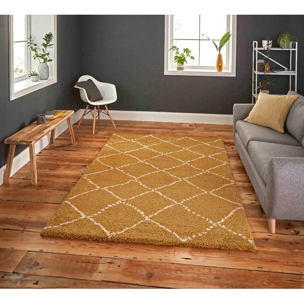 Dzeltens paklājs Think Rugs Royal Nomadic, 160 x 220-image-1