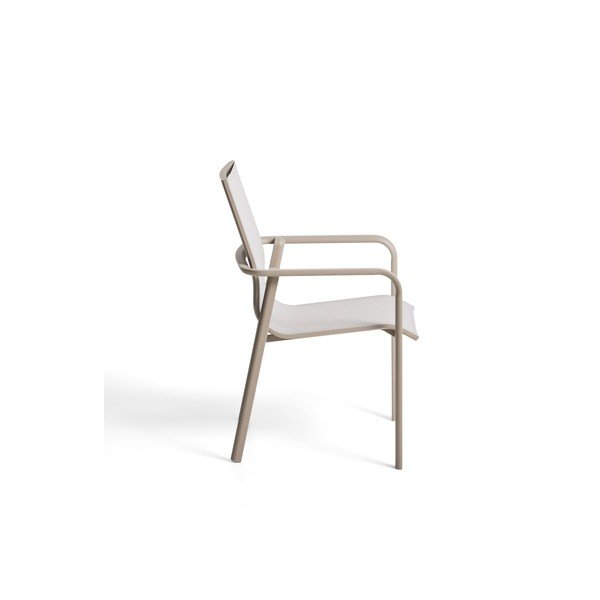 Bēšs/pelēkbrūns dārza krēsls Canea – Kave Home-image-2