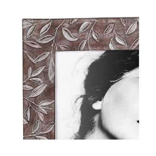 Brūns stāvošs foto rāmis no polirezīna 16x21 cm – Ixia-image-2