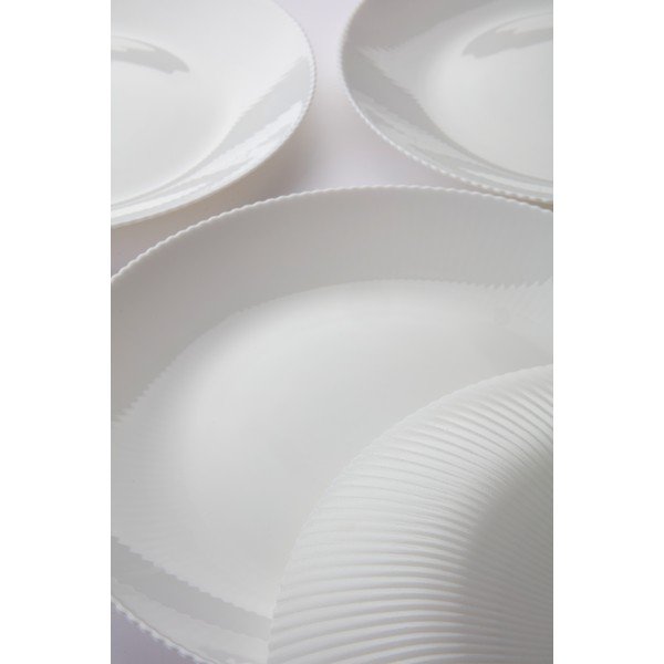 Balti stikla šķīvji (4 gab.) ø 25 cm Alessia – Jotex-image-2