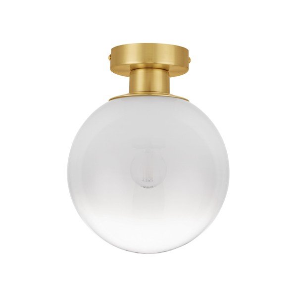 Balta/zelta krāsas stikla griestu lampa Vita – Nova Luce