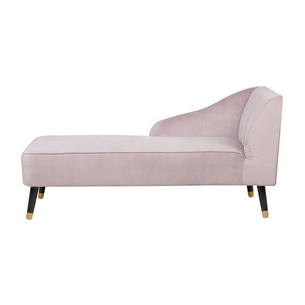 Gaiši rozā atpūtas krēsls ar samta izskatu un septiņiem labajā pusē Monobeli Juliana