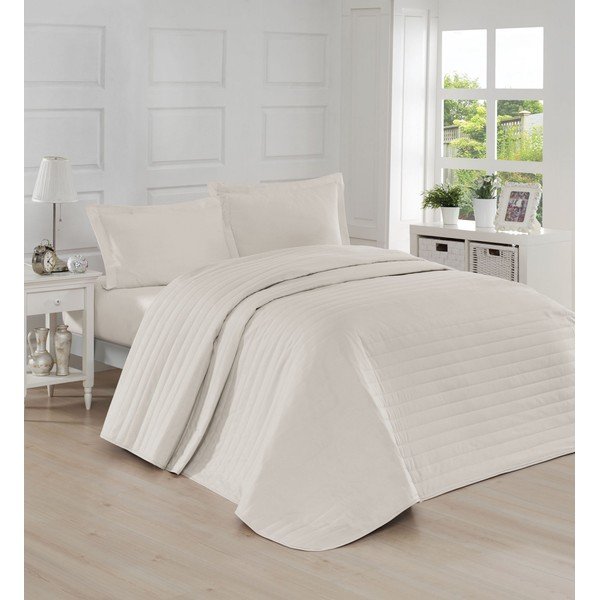 Krēmkrāsas stepēts pārklājs Mijolnir Monart, 220 x 240 cm-image-1