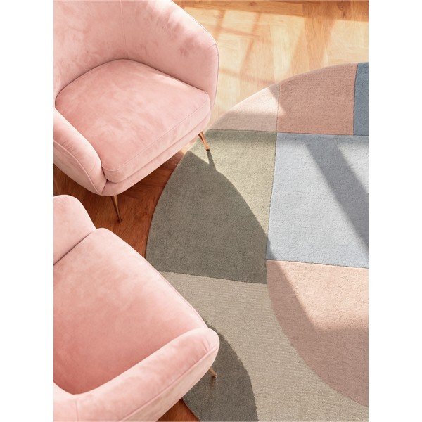 Ar rokām darināts vilnas apaļš paklājs ø 200 cm Westminster Piccadilly – Ted Baker-image-4