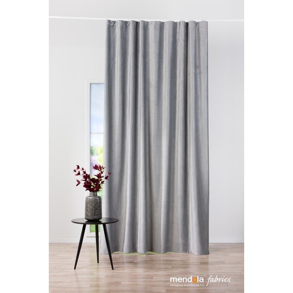 Pelēks samta aizkars 140x260 cm Roma – Mendola Fabrics-image-2