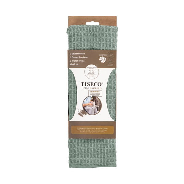 Mikrošķiedras trauku dvieļi (2 gab.) 40x60 cm Waffle – Tiseco Home Studio-image-2