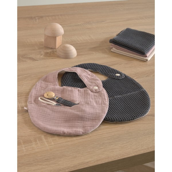 2 priekšautiņu komplekts ar kabatu no organiskās kokvilnas Kave Home Marinet-image-3