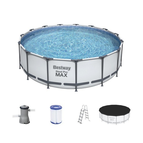 Baseins ar stabilu konstrukciju ø 457 cm dziļums 122 cm Max – Bestway-image-2