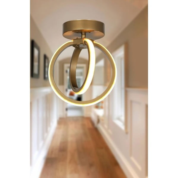Bronzas krāsas metāla LED griestu lampa Sezen – Squid Lighting-image-1