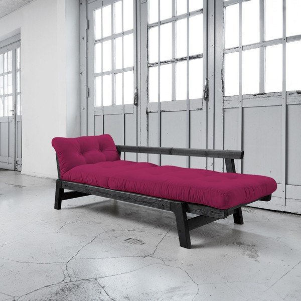 Dīvāns gulta Karup Step Black/Pink-image-3