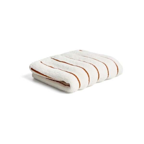 Oranžs/bēšs frotē kokvilnas dvielis 30x50 cm Dorane – Kave Home