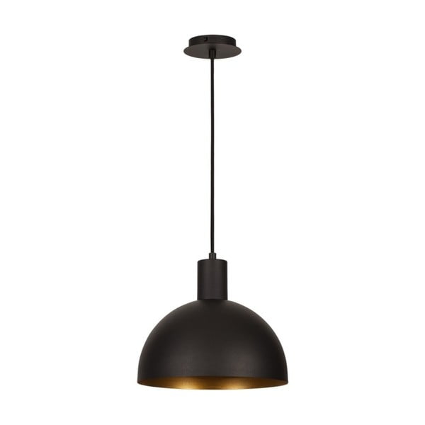 Melna griestu lampa ar zelta detaļām Homemania Decor Ochy-image-1