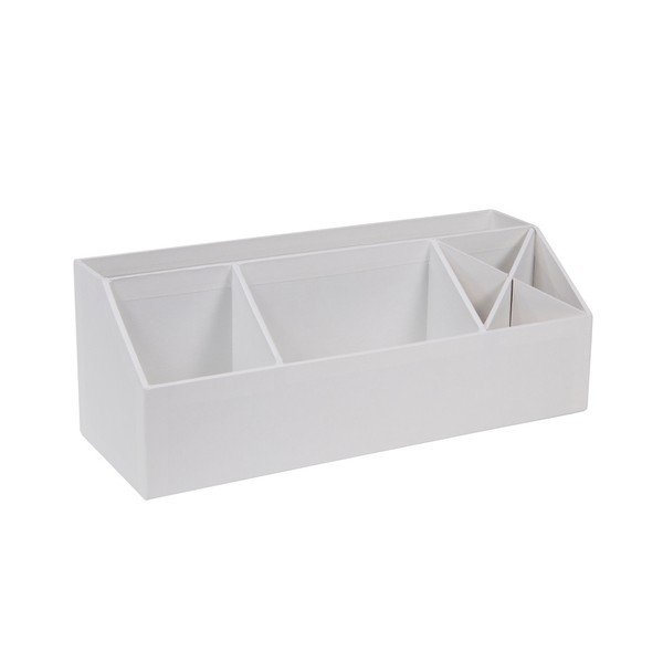 Balts rakstāmgalda organizators rakstāmlietām Bigso, 33,5 x 12,5 cm-image-1