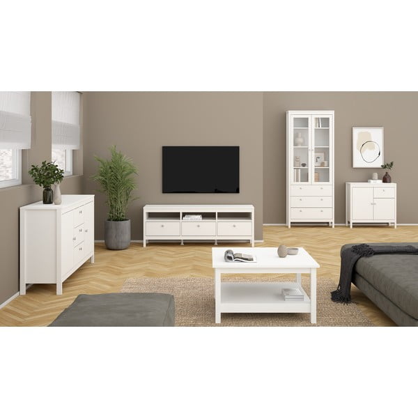 Balta zema kumode 82x80 cm Madrid – Tvilum-image-1