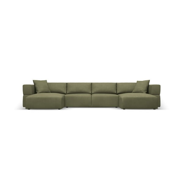 Gaiši zaļš stūra dīvāns (U veida) Esther – Milo Casa