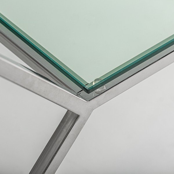 Balts/sudraba krāsas žurnālgaldiņš ar marmora imitācijas galda virsmu 60x120 cm Altiplano – Burkina-image-3