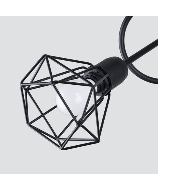 Melna griestu lampa ø 10 cm Varpu – Sollux-image-3