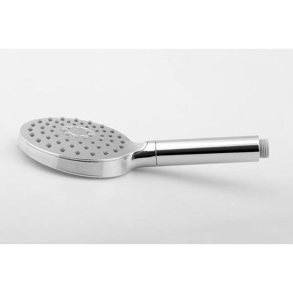 Spīdīgas sudraba krāsas plastmasas dušas galva ø 12 cm – Sapho-image-1