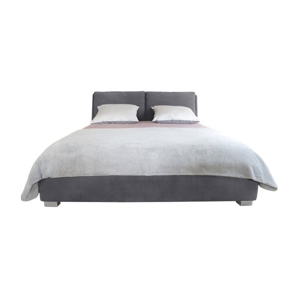 Pelēka divguļamā gulta Mazzini Beds Vicky, 160 x 200 cm-image-1