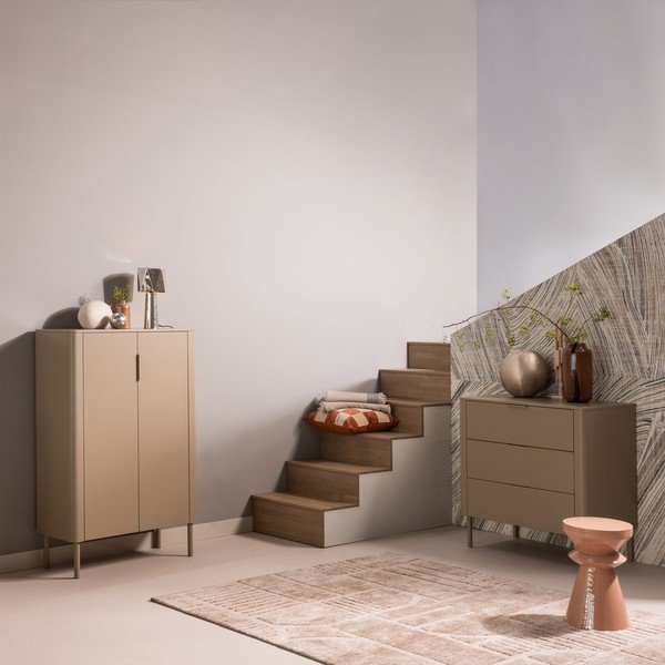 Metāla sānu galdiņš ø 30 cm Fedde – WOOOD-image-1