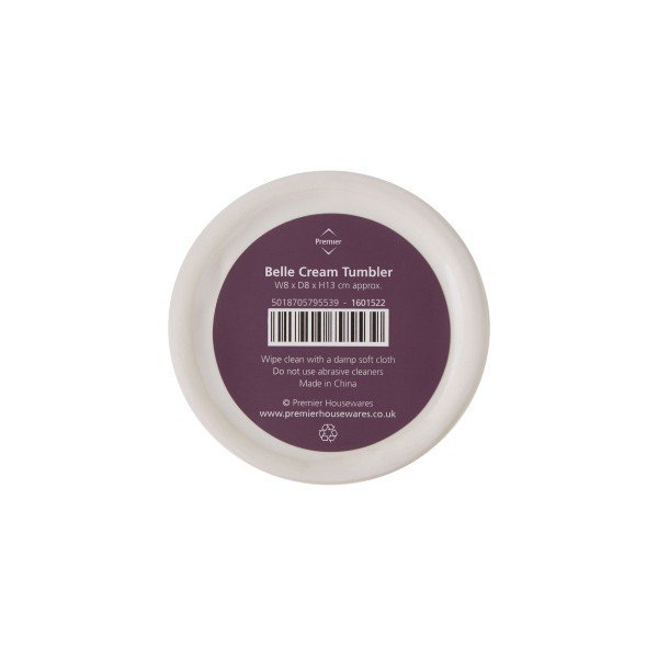 Krēmkrāsas keramikas krūze Premier Housewares Belle, 275 ml-image-3