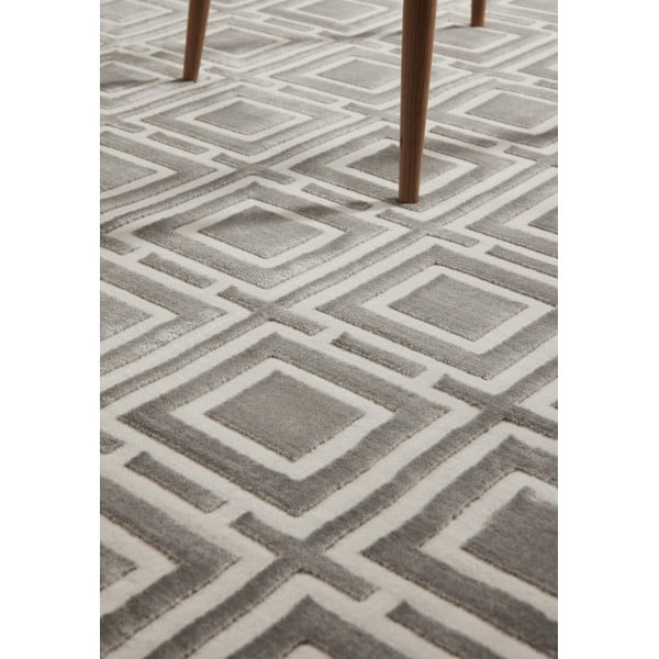 Pelēks/krēmkrāsas paklājs 160x235 cm Perles Howlite – Elle Decoration-image-4