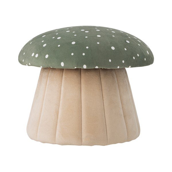 Zaļš/bēšs bērnu pufs Lue – Bloomingville Mini