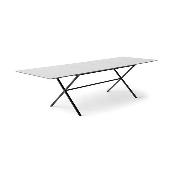 Izvelkams ēdamgalds ar papildu galda virsmu un baltu galda virsmu 100x210 cm Meza – Hammel Furniture-image-1