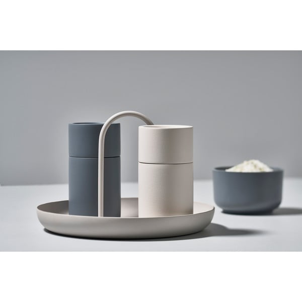 Melna metāla servēšanas paplāte Zone Singles, ø 20 cm-image-4