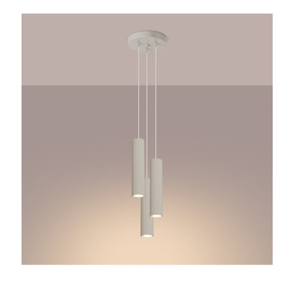 Krēmkrāsas piekaramā lampa ø 19,5 cm Gleam – Sollux-image-4