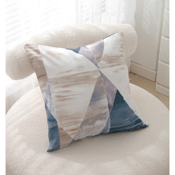 Zila/brūna vienguļamā trīsdaļīga gultas veļa no mikrosatīna 140x200 cm Eden – JAHU collections-image-3