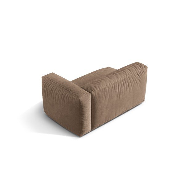 Gaiši brūna samta modulārā dīvāna daļa (ar labo stūri) Martina – Micadoni -image-2