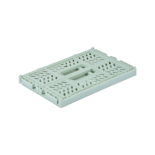 Piparmētru zaļa plastmasas uzglabāšanas kaste 21x14.5x8 cm – Homéa-image-2