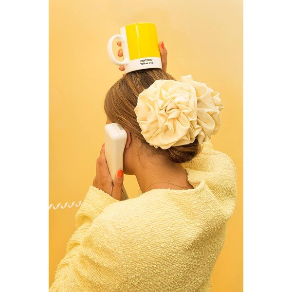 Dzeltena porcelāna krūze 375 ml Yellow 012 – Pantone-image-1