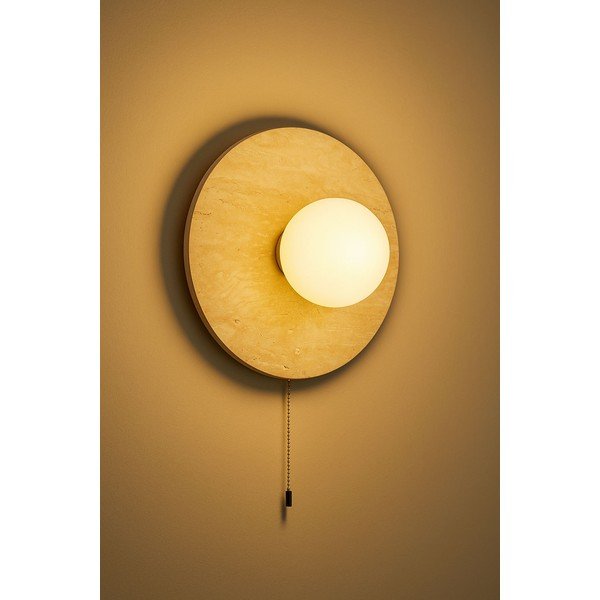 Bēša akmens sienas lampa ø 12 cm Hilde – Opviq lights-image-3